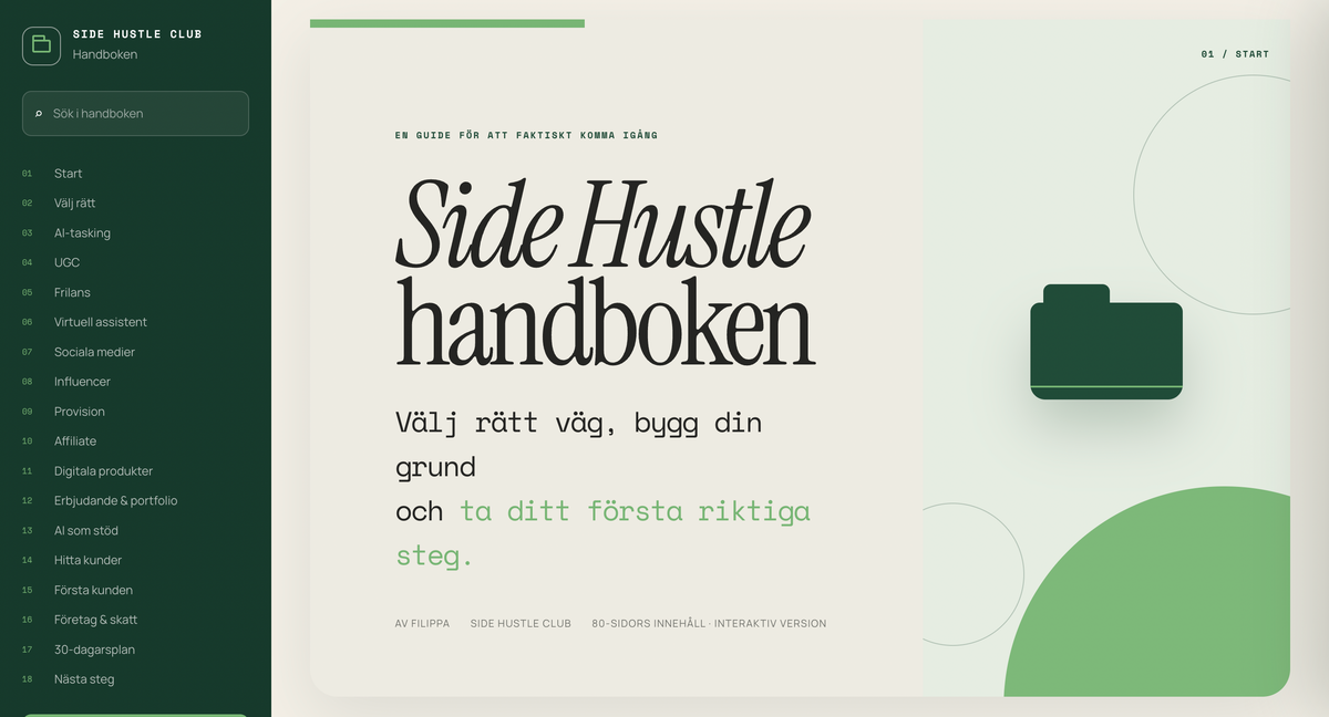 Side Hustle-handboken